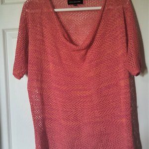 Jones New York Crochet Style short sleeve